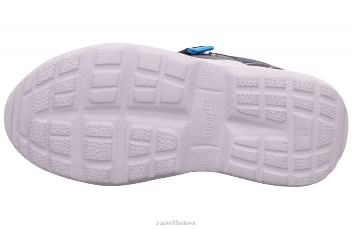 rush - sportbačiai žemi su velcro užsegimu vaikai ir paaugliai Superfit T20D535 sportbačiai mėlyna/turkio